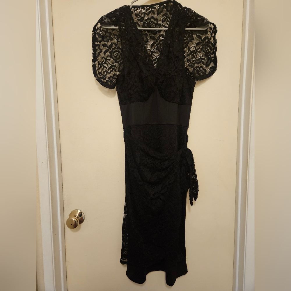 NWT Belle Poque Little black lace dress
